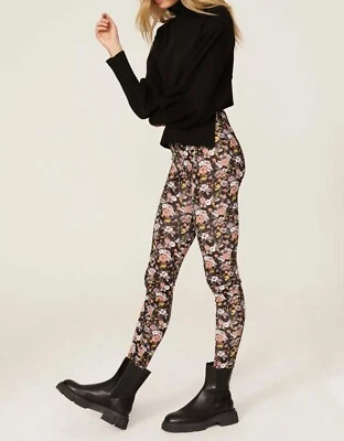 Rag & Bone Sabeen Printed Semi-Sheer Legging Black Multi Size Medium - Image 1 of 4