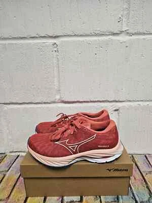 Mizuno Wave Rider 26 Straßenlaufschuhe UK 7 Damen UVP 160£ Spiced Coral - Bild 1 von 4