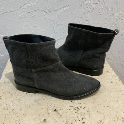 Theyskens' Theory Botas Planas al Tobillo Italia Gris 37 Botines Pull-Up Botín Corto Foto 1 de 4