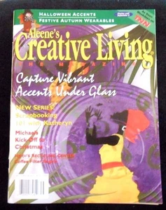 Aleene's CREATIVE LIVING The Magazine September 1998 Vibrant Accents Under Glass - Imagen 1 de 2