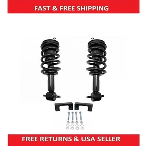 2" Lift Complete Front Strut Shock Spring Assembly Set for Silverado Sierra - Picture 1 of 7