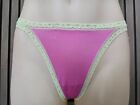 Victorias Secret Ladies Thong Underwear size Small Colour Pink Green