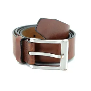 NKF Saddler Genuine Leather belt for Men's, 40inch, Brown - Picture 1 of 12