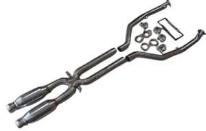 BMW E90 E92 M3 4.0L 08-13 63mm Rendimiento Doble Resonadores Mid X-Pipe Mid Pipes - Imagen 1 de 5
