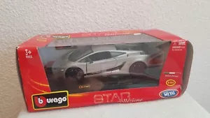 LG277 BURAGO Star Collezione 21037 1/24 1:24 Voiture Lamborghini Gallardo gris - Imagen 1 de 7