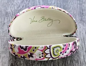 VERA BRADLEY Hard Shell Eye Glasses Case VERY BERRY Oversized Clam Shell - Picture 1 of 4