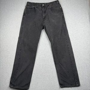 Vintage Levis 505 Jeans Herren 38x32 (Passform 36x31) schwarz gerades Bein Red Tab USA - Bild 1 von 11