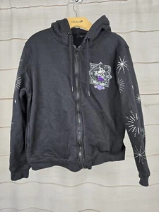 Disney World 100 Years Sweater Unisex Black Full Zip Hoodie SZ L #V - Picture 1 of 9