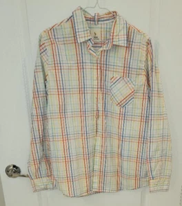 MIH JEANS Primary Colors Plaid Shirt 100% Cotton Size L Women's 90s Grunge - Bild 1 von 2