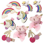 Colorful Unicorn Hair Accessories - Set of 10 Clips