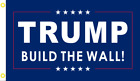 TRUMP BUILD THE WALL 2024 FLAG BANNER BLUE US GOP 3'X5' ® 100D USA PRESIDENT