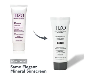 TIZO  Photoceutical  AM Replenish Lightly Tinted 1.75 oz.   Mineral Sunscreen - Picture 1 of 5