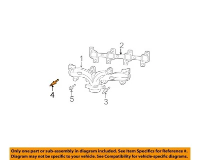 Dodge CHRYSLER OEM 02-03 Ram 1500 4.7L Exhaust Manifold-Manifold Stud 6505257AA - Image 1 of 2