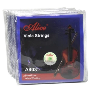 5 Sets Alice A903 Viola Strings Steel Core Alloy Winding A-1 D-2 G-3 C-4 New - Picture 1 of 7