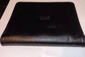Vintage IBM Leather Zip 3 Ring Binder - Picture 1 of 10