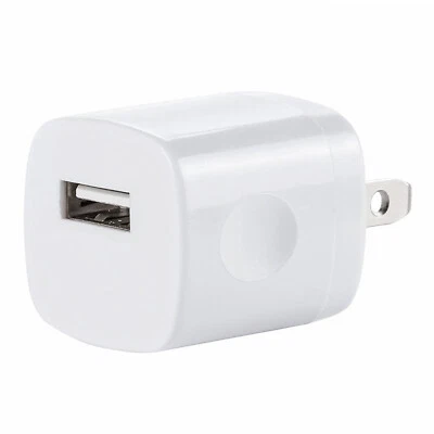 Cargador de pared USB adaptador de alimentación de CA toma de corriente EE. UU. para iPhone 6 7 8 X 11 12 13 14 lote Foto 1 de 3