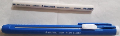 STAEDTLER MARS PLASTIC PORTA GOMMA E RICAMBIO ORIGINALE SENZA LATEX SENZA FTALI - Immagine 1 di 3
