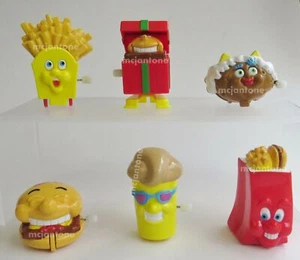 JUEGO SUELTO 5 + U-3 Wendy's 1991 WACKY WIND-UPS Comida Personaje ENROLLADOR Juguete - Imagen 1 de 2
