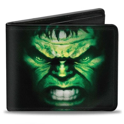 Marvel Avengers The Hulk Face Close-up Bi-fold Wallet - Image 1 of 3