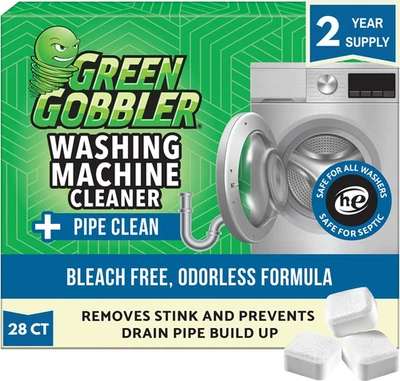Washing Machine Cleaner Tablets with Pipe Clean Technology Deodorizer | Front &  - Image 1 of 4