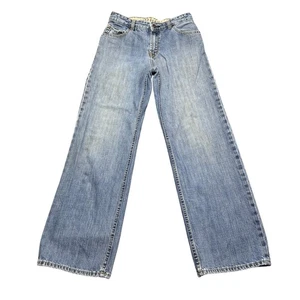 Gap Denim Jeans Loose Fit Light Wash 100% Cotton Thrashed Denim Kids Size 16 - Picture 1 of 9