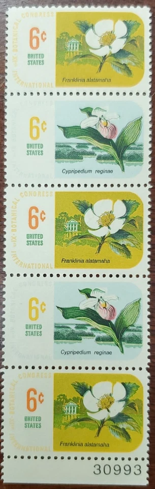 SC 137&1379 Botanical Congress  1969 6c Stamps  (5) MNH OG 30993 - Image 1 of 1