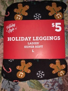 Holiday Style Leggings  Womens Large, Super Soft- NEW - Picture 1 of 3