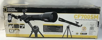 National Geographic CF700SM Carbon Fiber, Slow Motion Mount, 70mm Lens Telescope - Image 1 of 4
