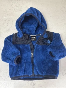 The North Face Newborn Boys Size 0-3 Months Fleece Hooded Zip Jacket - Picture 1 of 7