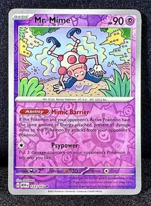 🔥Mr. Mime 122/165 S&V: 151 "Reverse Holo" CAPOLAVORO Pokemon Tesoro PSICHICO! - Foto 1 di 2