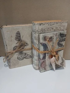 Handmade Vintage Style Altered Book upcycled set of 3 coffee table books. - Picture 1 of 14