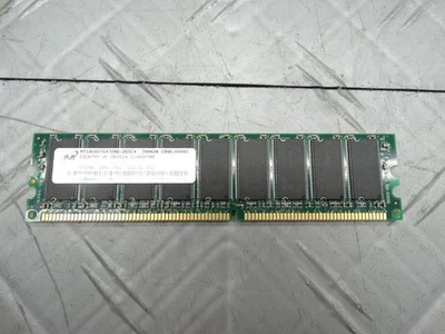 Micron 512MB 266Mhz Memory Ram PC2100U-25331-z - Image 1 of 4