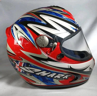 Rare Petronas XS Shark Carl Foggy Fogarty Replica Motorcycle Motorbike Helmet  - Image 1 of 4