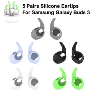 5Pairs Wings Hook Eartips Silicone Earplug for Samsung Galaxy Buds 3 Headphone - Photo 1 sur 12
