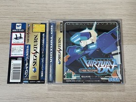 SS Sega Saturn Soft with Obi Cyber ​​Troopers Virtual-On [Management 24394] [B]