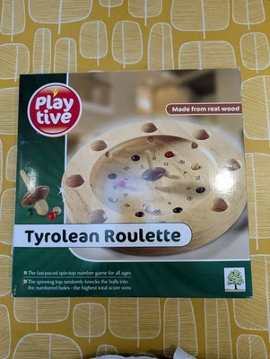 Play Tive Tyrolean Roulette Wooden Board Game Family Game Six Plus - Image 1 of 4