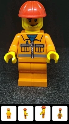 Lego Retractable Ink Pen Big Orange Construction Worker Minifigure Collectible - Image 1 of 2