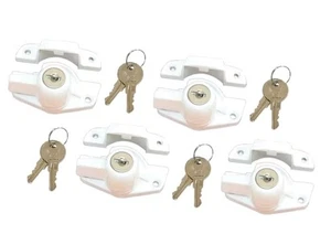 Druckguss-Flügelschloss mit Schlüssel, kindersichere Sicherheit, 4er-Pack - Bild 1 von 3
