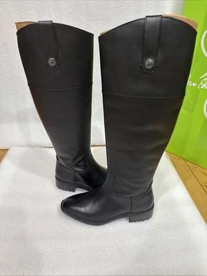 Sam Edelman Drina Women's Leather Riding Knee-High Boots Black 6.5 - Image 1 of 4