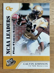 2007 Press Pass Riflettori Blu #63 Calvin Johnson LDR - Foto 1 di 2