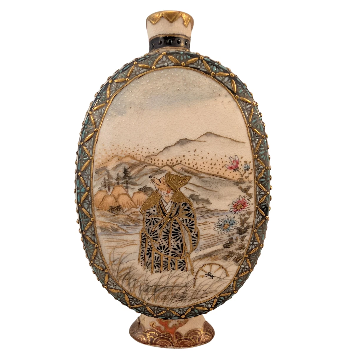 陶瓷古董原始1850-1899 年日本花瓶| eBay