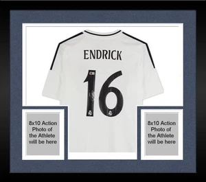 Framed Endrick Real Madrid CF Autographed 2024-25 White Adidas Jersey - Picture 1 of 5