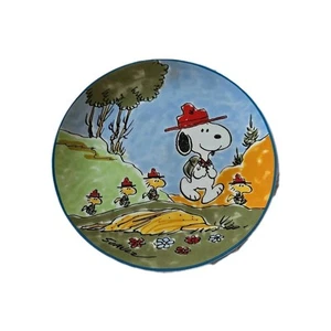 Vintage 1984 Peanuts Snoopy & Beagle Scouts Sammler Teller mit Echtheitszertifikat - Bild 1 von 5