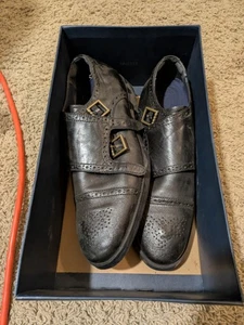 Cole Haan Herren Jefferson Grand Schuhe Leder Mönch Riemen Größe 8 M schwarz - Bild 1 von 3