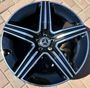 Mercedes GLE 21" Genuine AMG wheel Rim P/N- A1674014401 Rear - Imagen 1 de 5