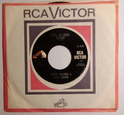 PORTER WAGONER & DOLLY PARTON 45 WE'LL GET AHEAD SOMEDAY B/W JEANNIE'S AFRAID... - Image 1 of 2