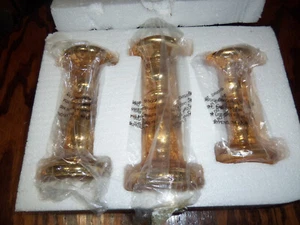 3er Set Kerzenständer Quecksilber Glassockel von Valerie in Gold - Bild 1 von 4