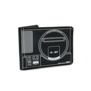 Official Sega Mega Drive Console Wallet Retro Gaming Black BRAND NEW Black