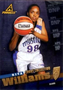 WNBA BALONCESTO 1998 PINNACLE DORADO RITA WILLIAMS COLECCIÓN DE CANCHAS #22 MÍSTICOS - Imagen 1 de 1