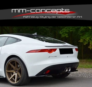 Cup Heckspoiler SCHWARZ für Jaguar F-Type Spoiler Ansatz Aufsatz Verlängerung  - Bild 1 von 6